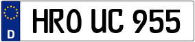 Trailer License Plate